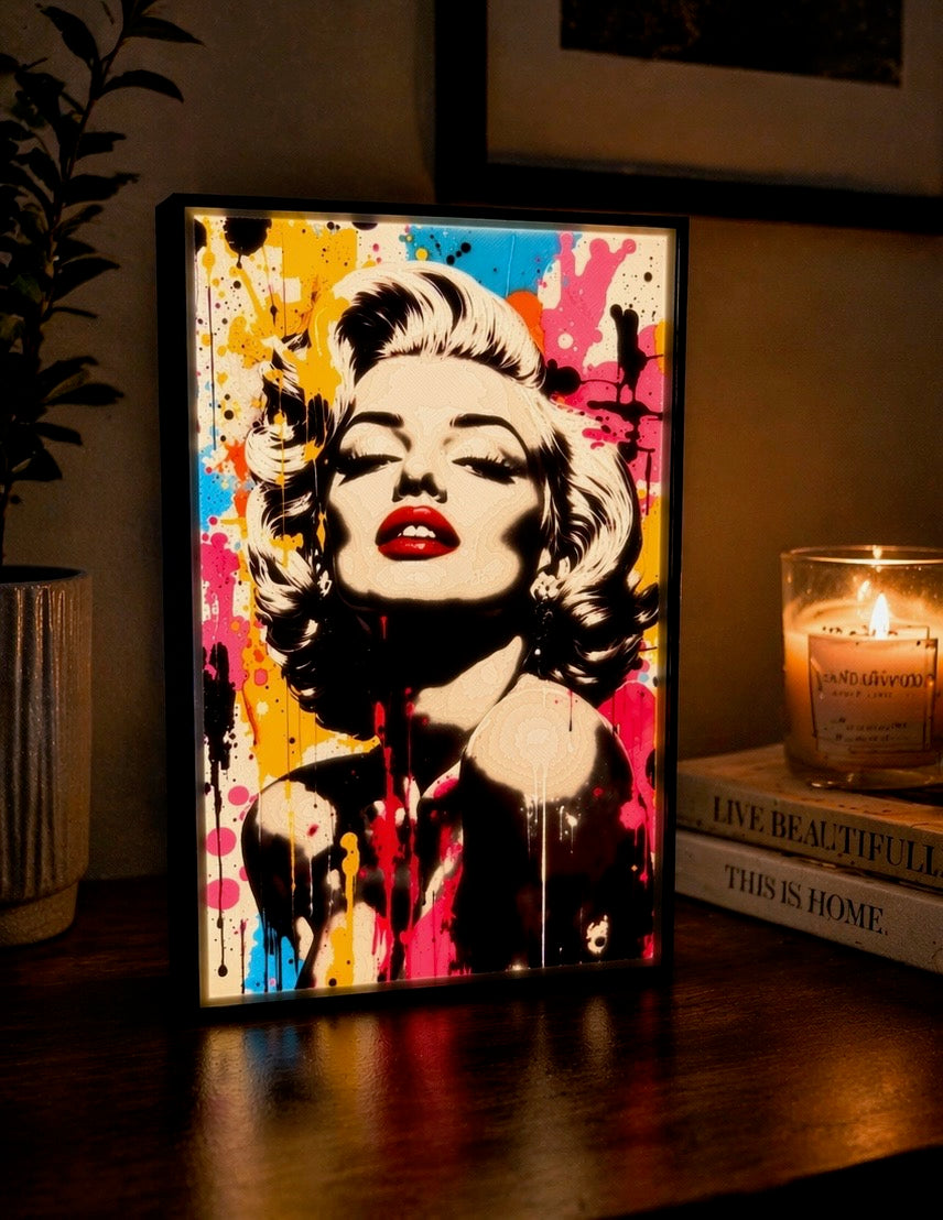 Marilyn Monroe Inspired LED Light Box