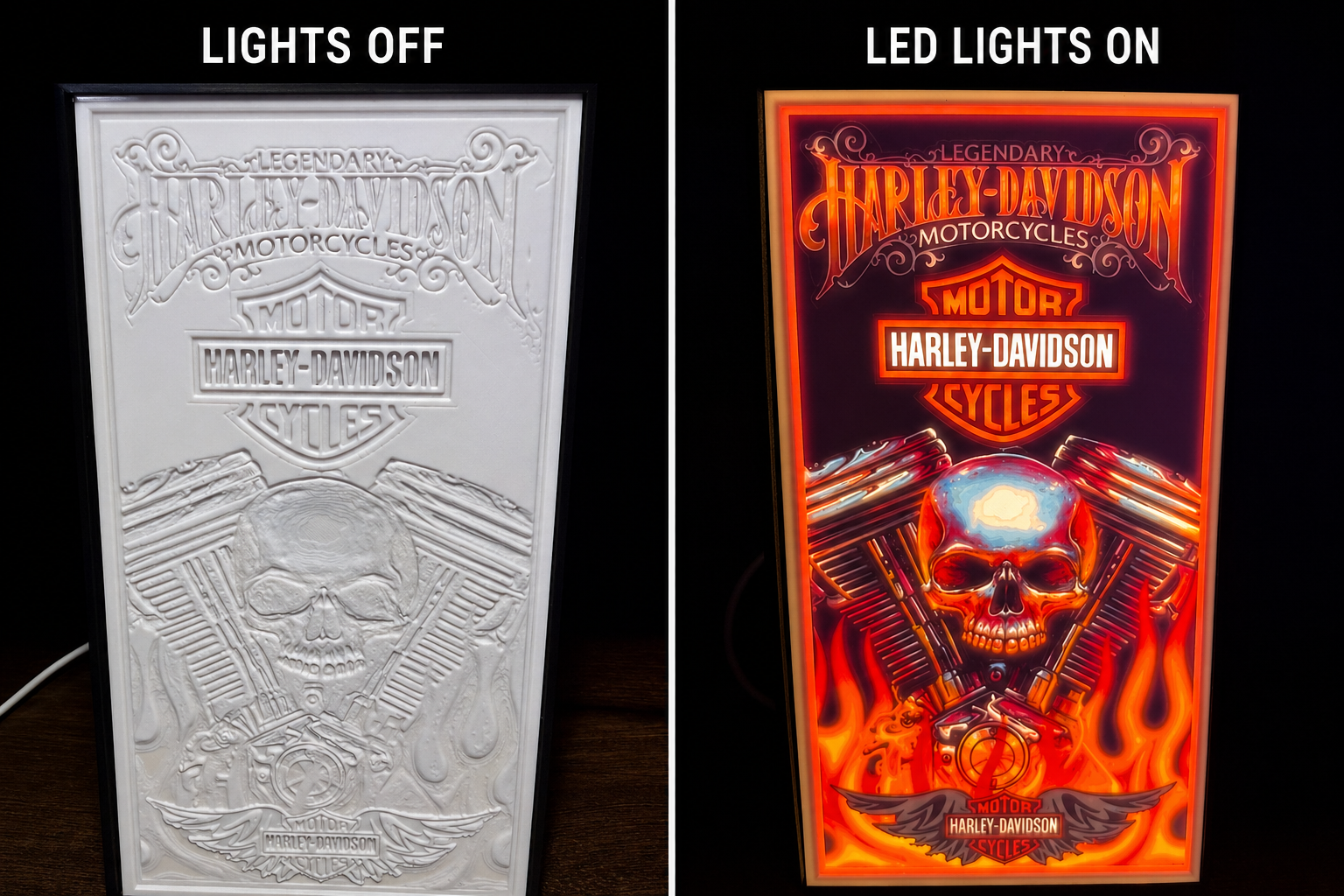 Harley Davidson LED Light Box v2