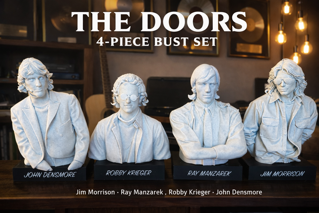 The Doors Bust Statue Set