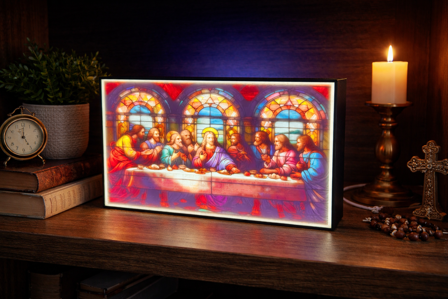 The Last Supper Lithophane LED Light Box