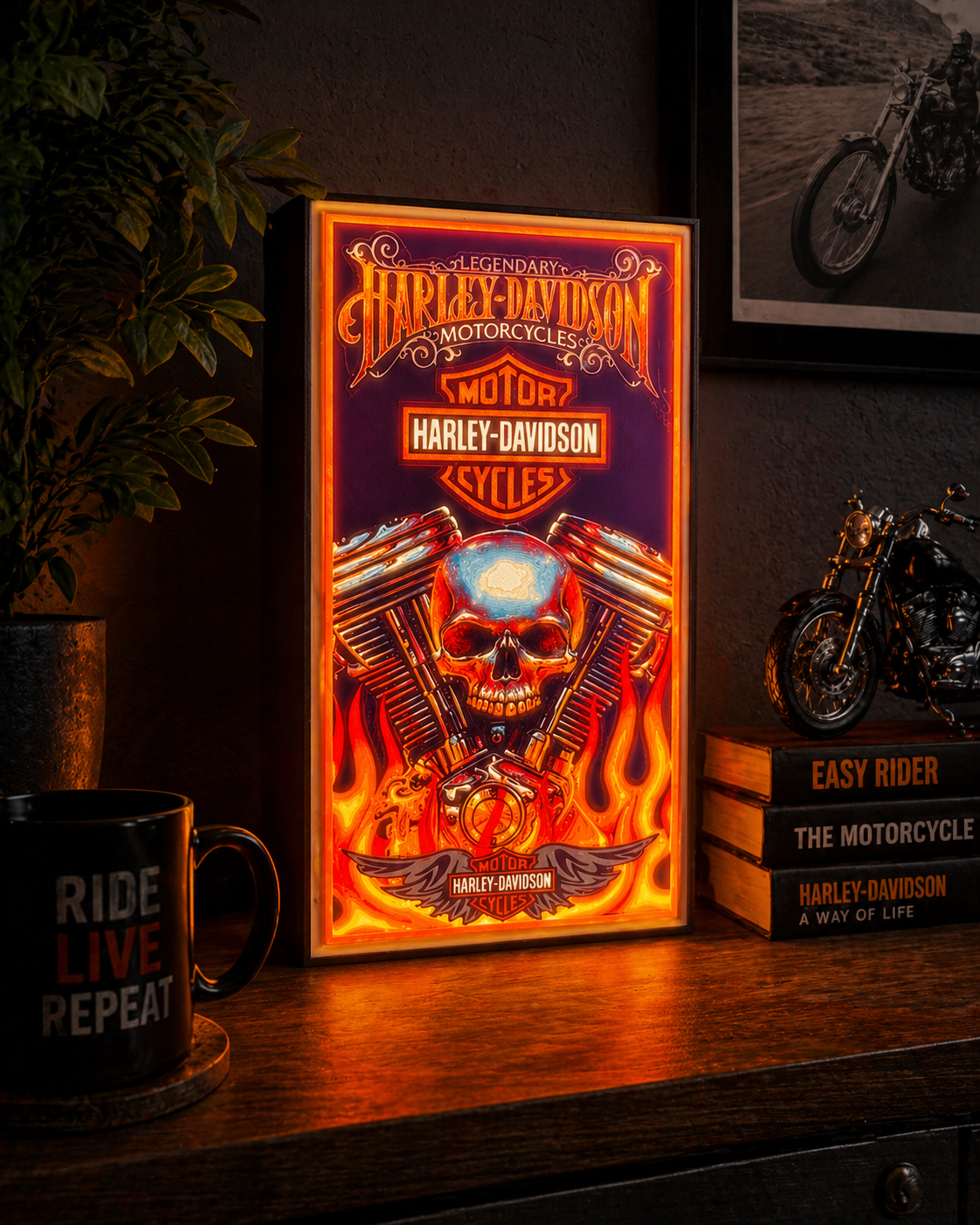 Harley Davidson LED Light Box v2