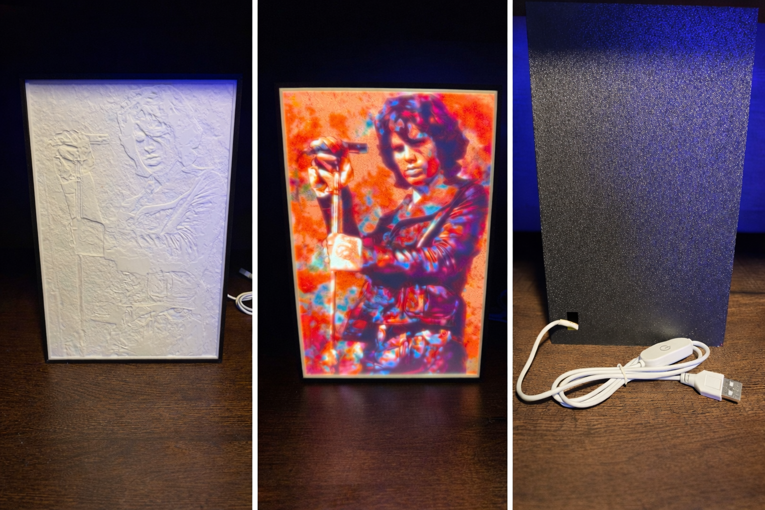 Vintage Jim Morrison LED Light Box