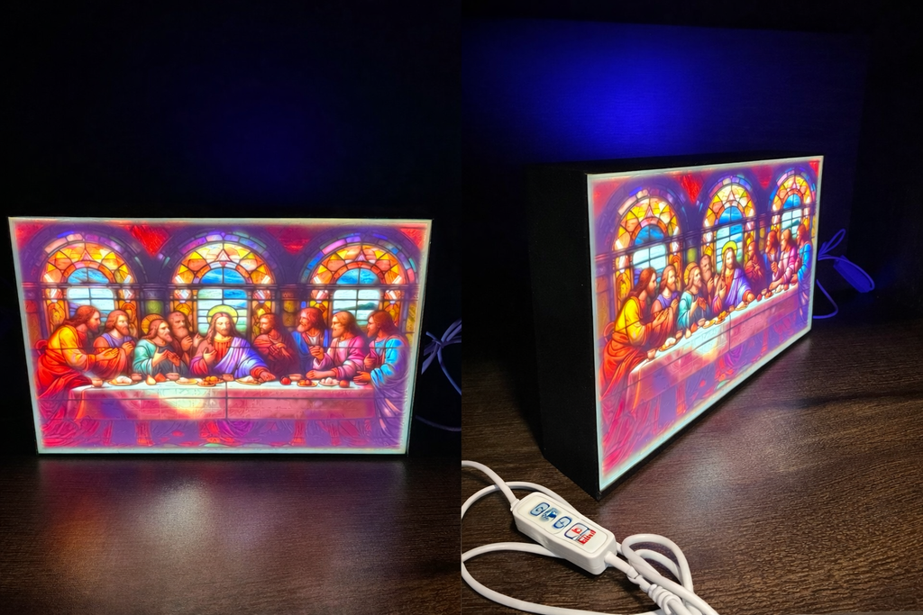 The Last Supper Lithophane LED Light Box