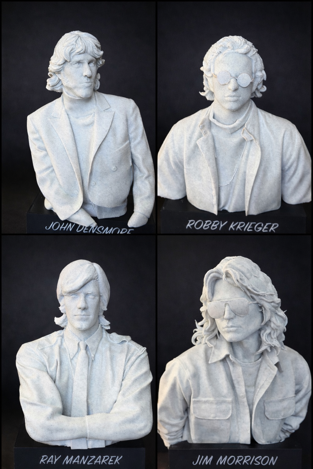 The Doors Bust Statue Set