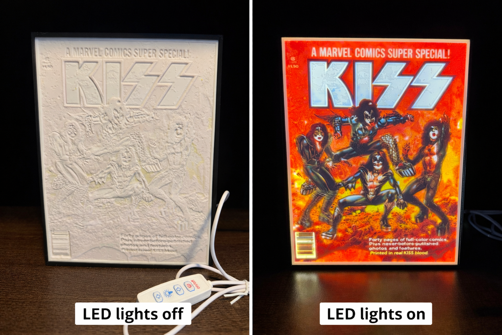 KISS Comic Cover LED Light Box