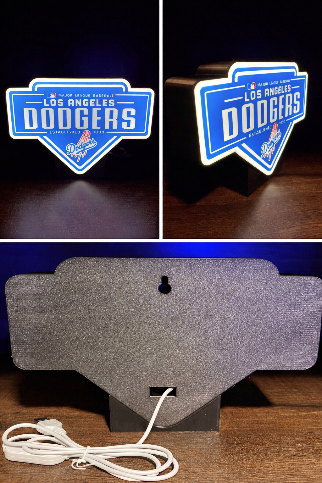 Fan Inspired Los Angeles Dodgers LED Light Box