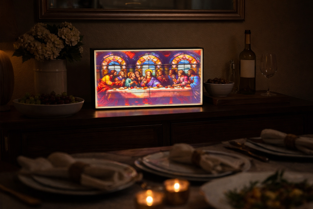 The Last Supper Lithophane LED Light Box