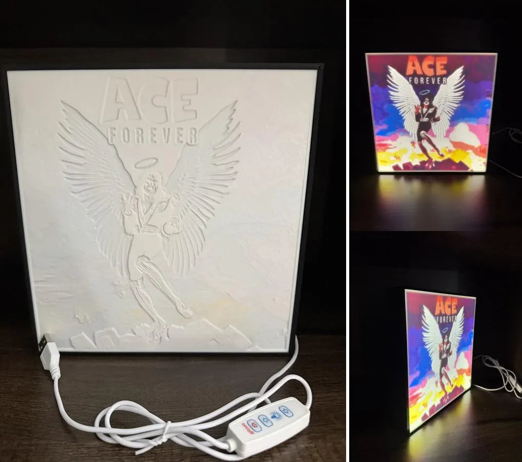 Kiss Ace Frehley Forever – LED Lithophane Light Box