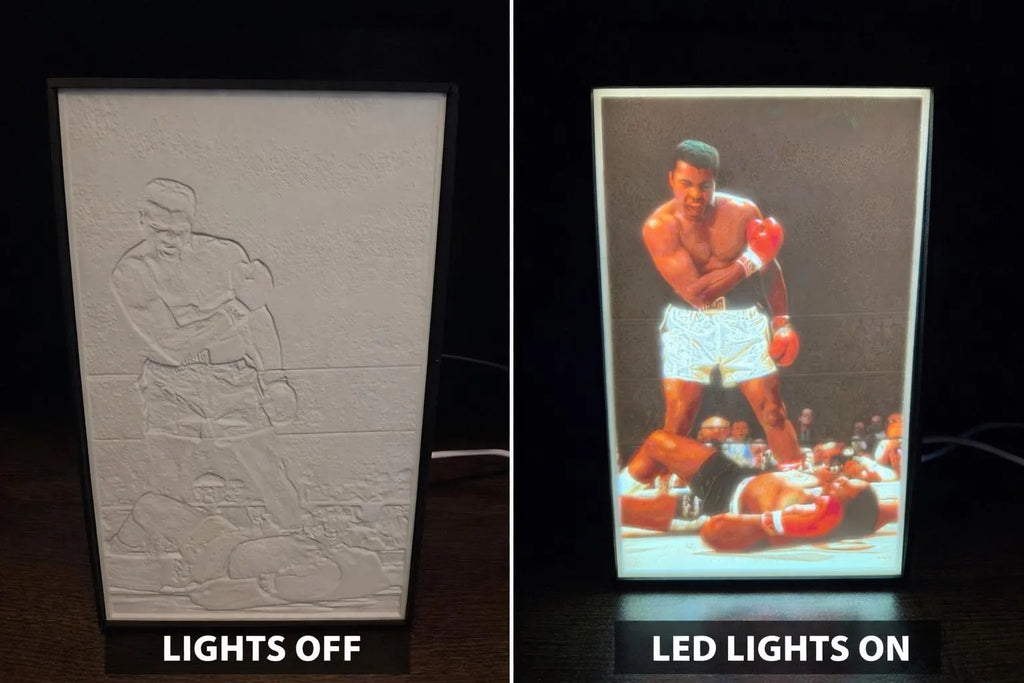 Muhammad Ali Inspired LED Light Box