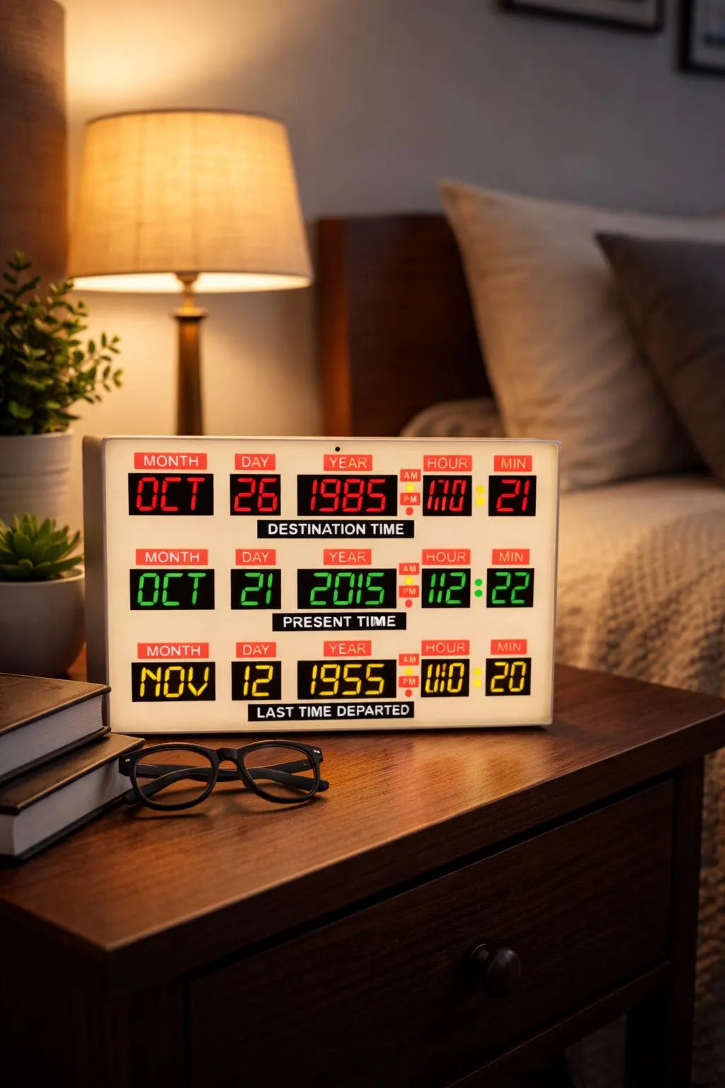Back to the Future Inspired Time Travel LED Light Box