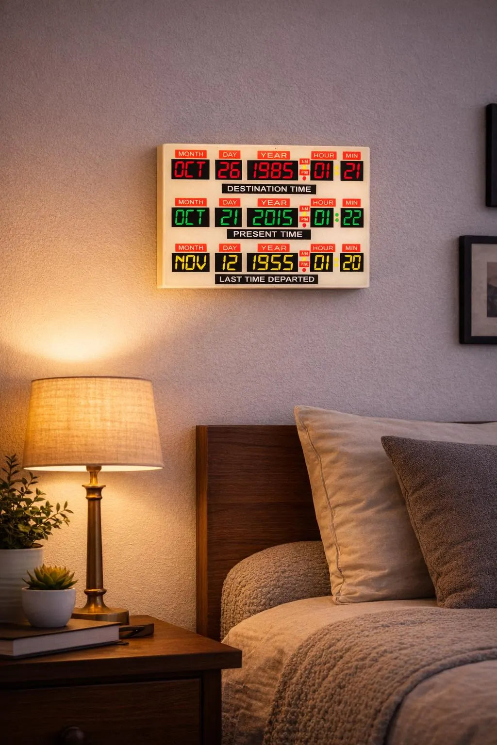 Back to the Future Inspired Time Travel LED Light Box