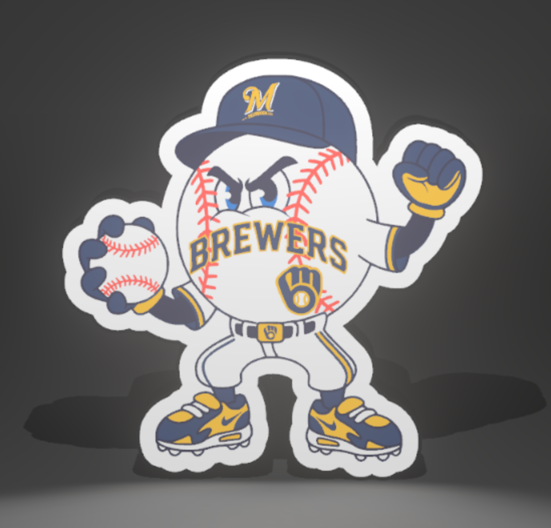 Custom Baseball Teams Light Boxes - Pick From All 30 Teams
