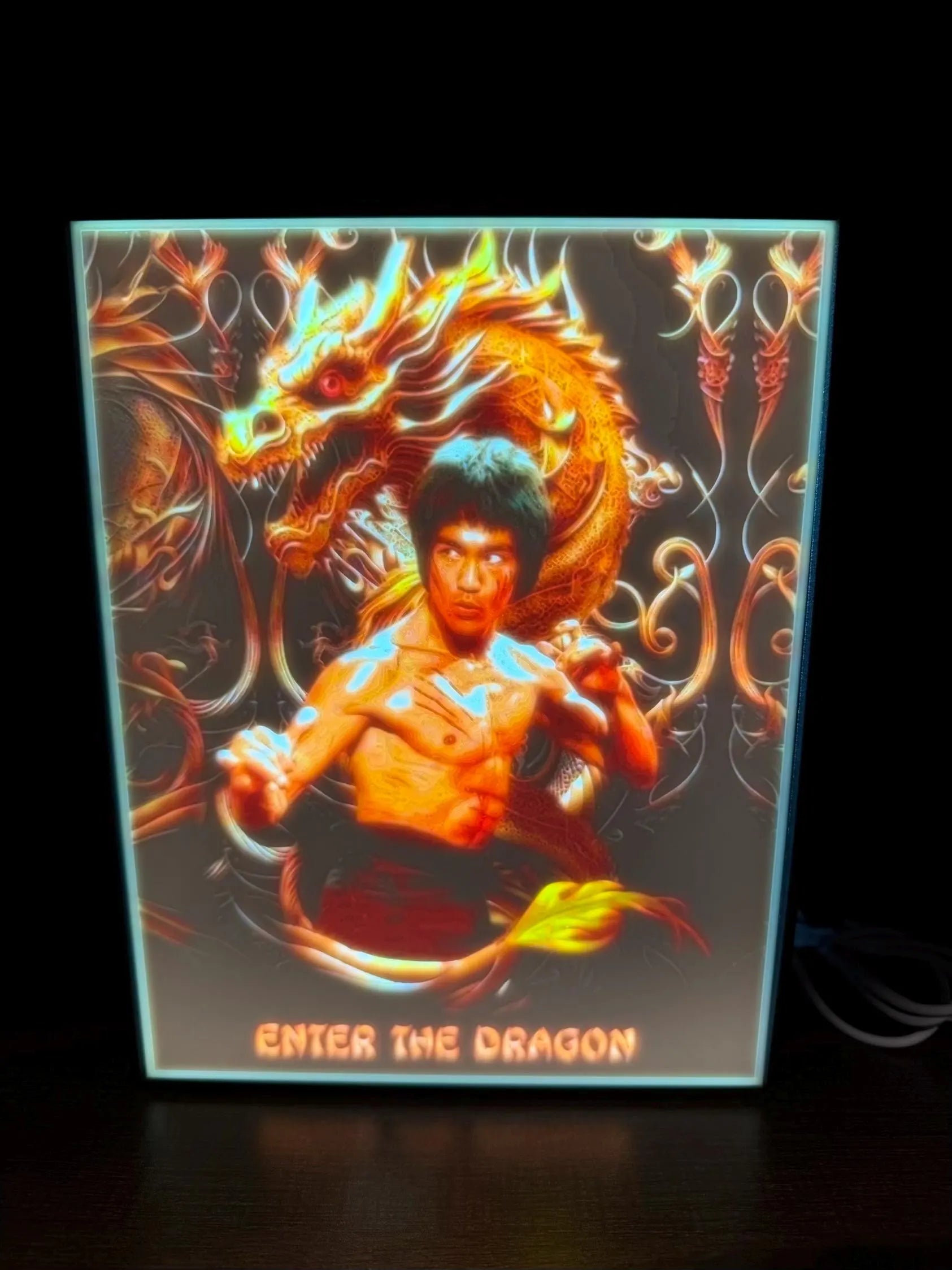 Enter the Dragon Illuminated LED Light Box