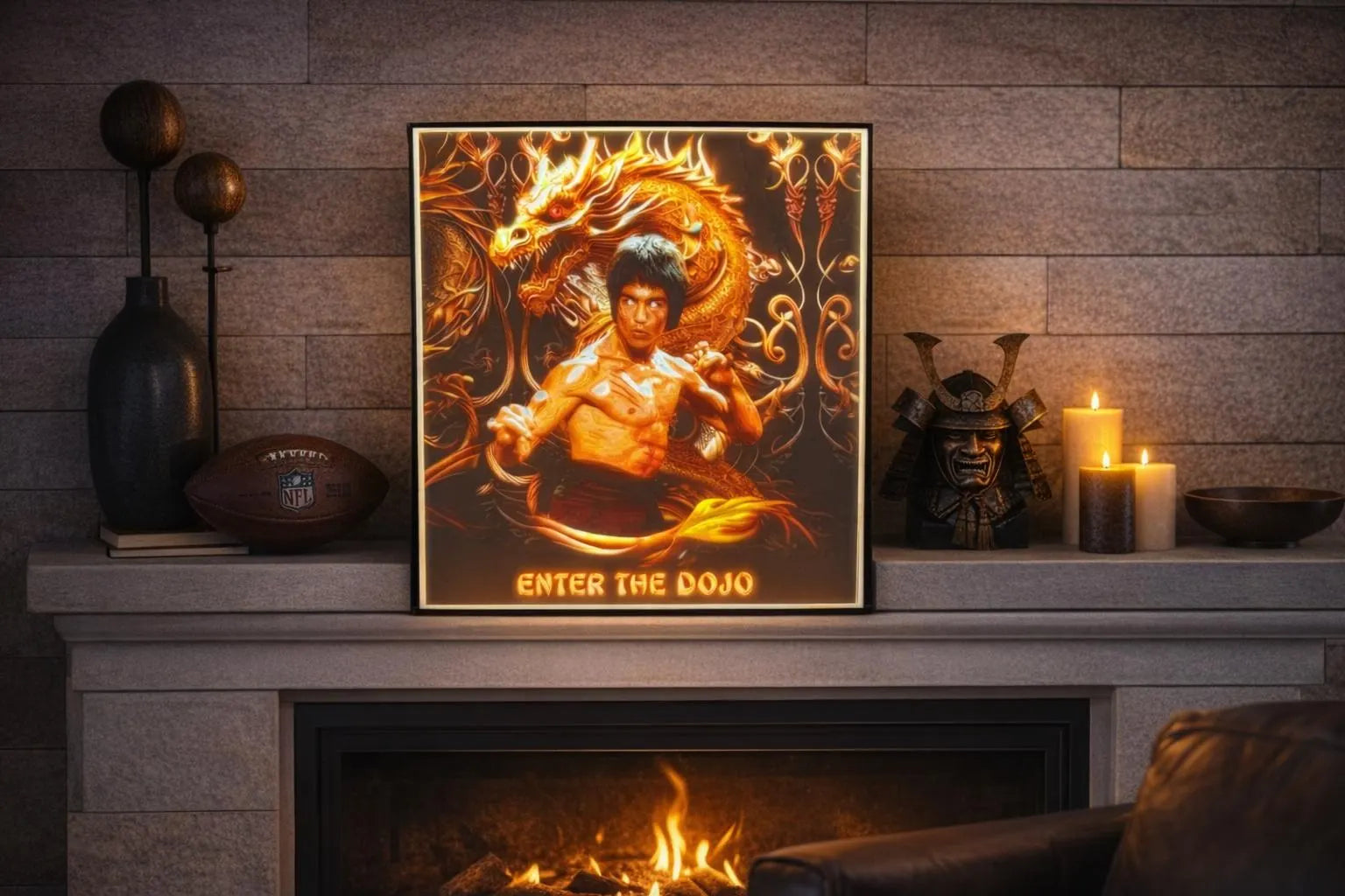 Enter the Dragon Illuminated LED Light Box