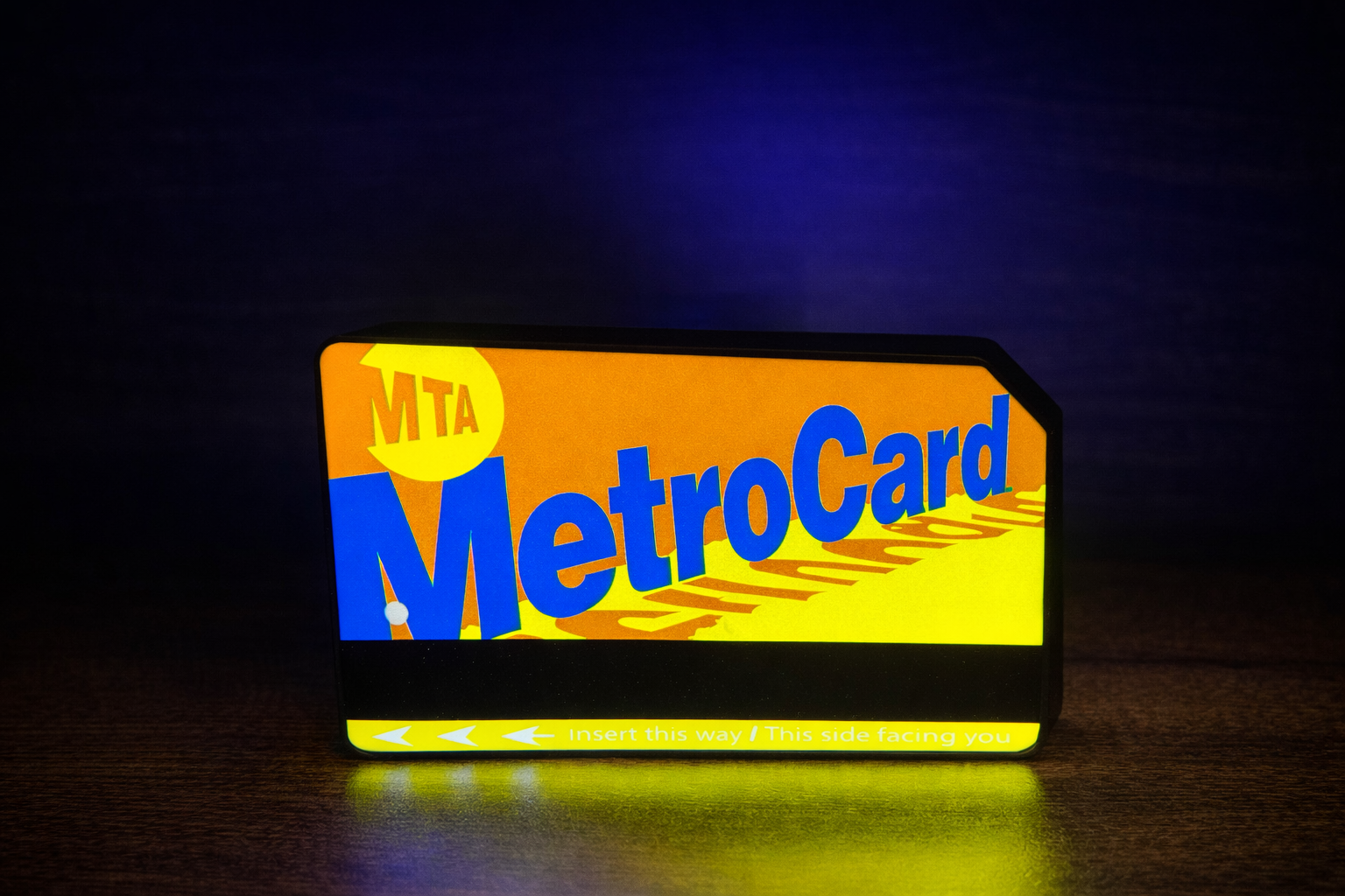NYC MetroCard LED Light Box – New York City Decor