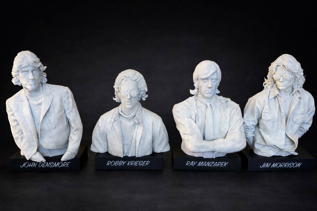 The Doors Bust Statue Set