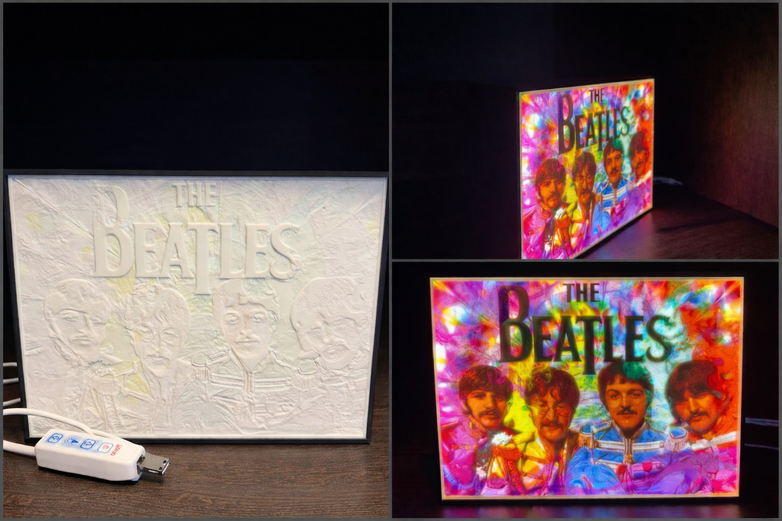 The Beatles-Inspired LED Lithophane Light Box