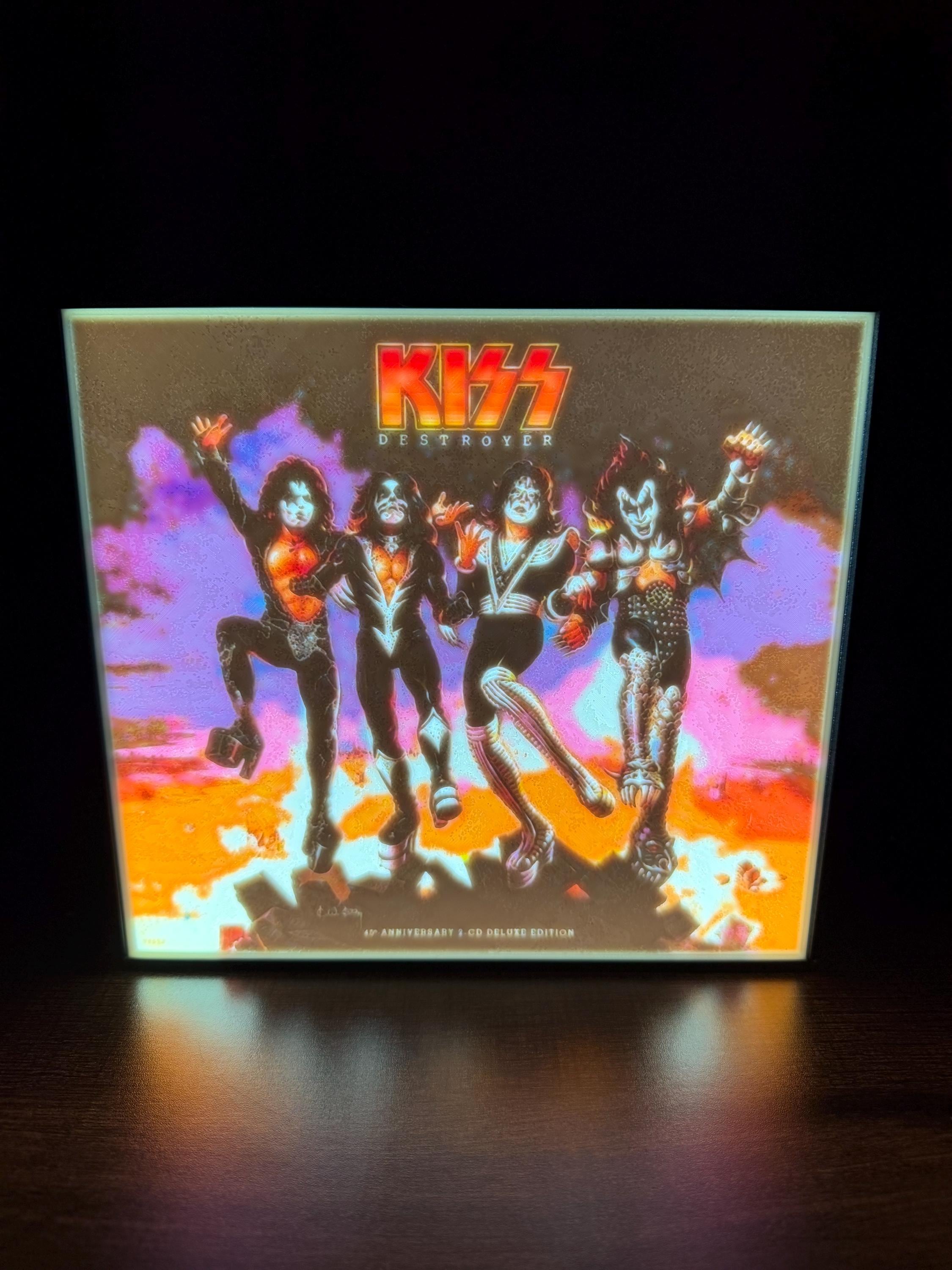 KISS Destroyer Album 3D Light Box