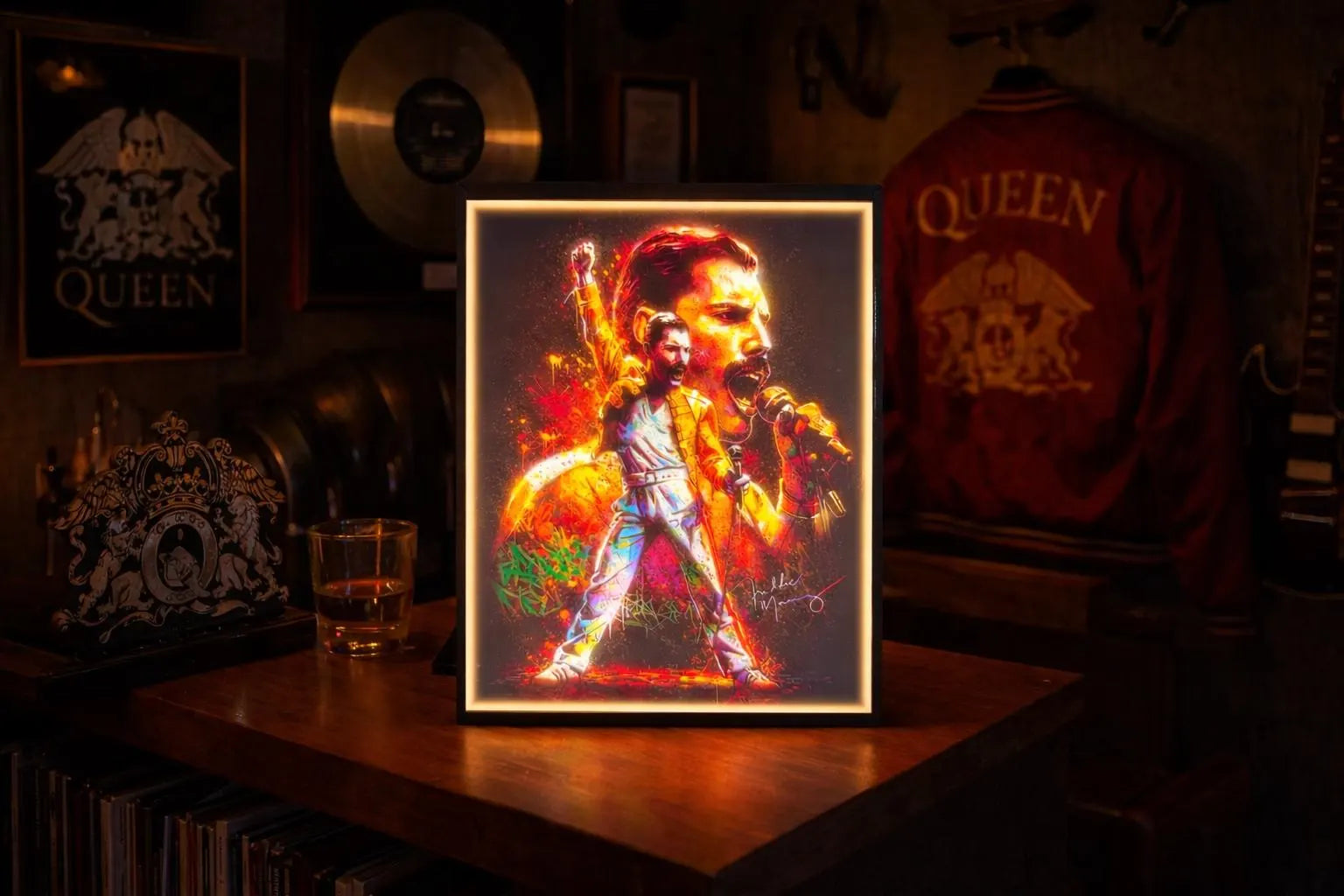 Freddie Mercury Inspired LED Lithophane Light Box