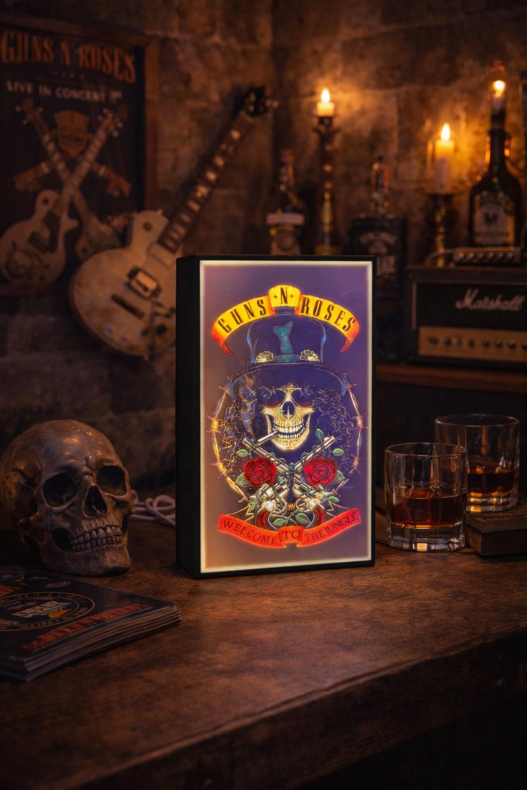 Guns N’ Roses–Inspired LED Lightbox