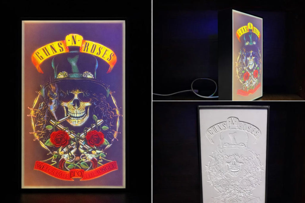 Guns N’ Roses–Inspired LED Lightbox
