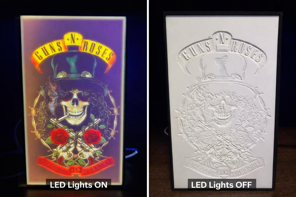 Guns N’ Roses–Inspired LED Lightbox