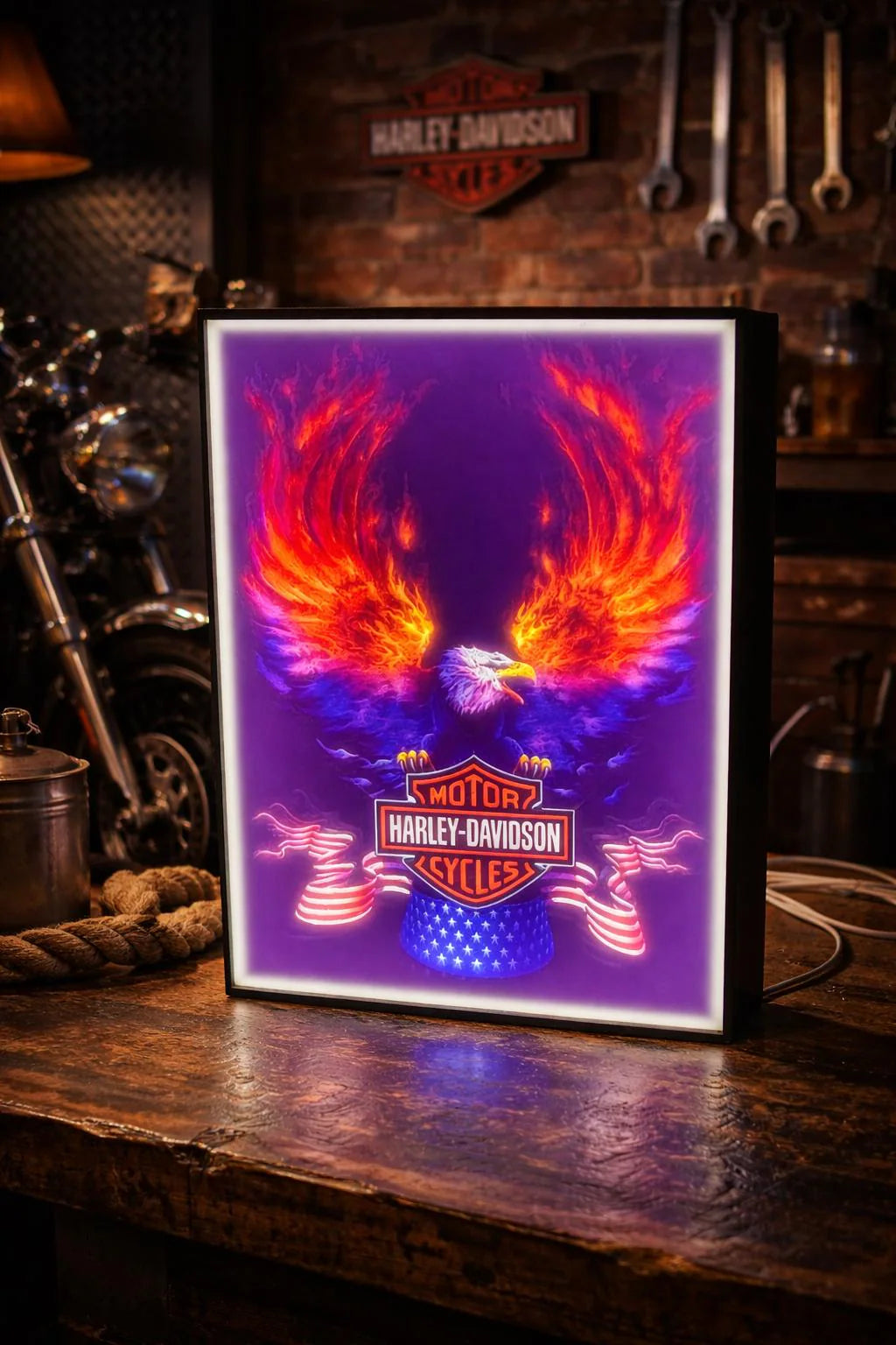 Harley Davidson LED Light Box v2