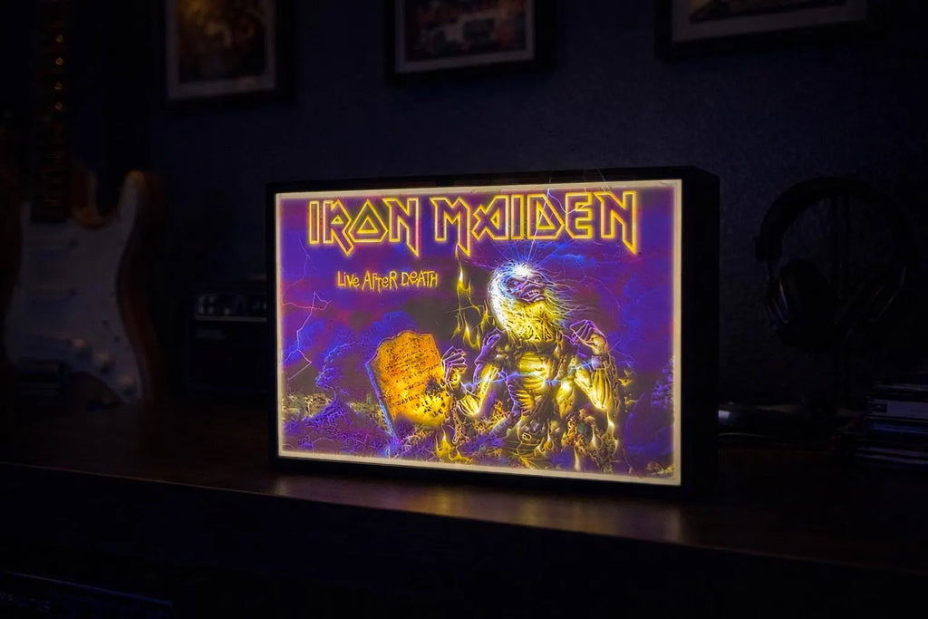 Iron Maiden “Live After Death” 3D Printed Lithophane LED Light