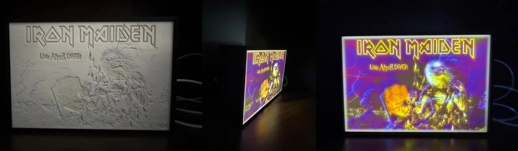 Iron Maiden “Live After Death” 3D Printed Lithophane LED Light