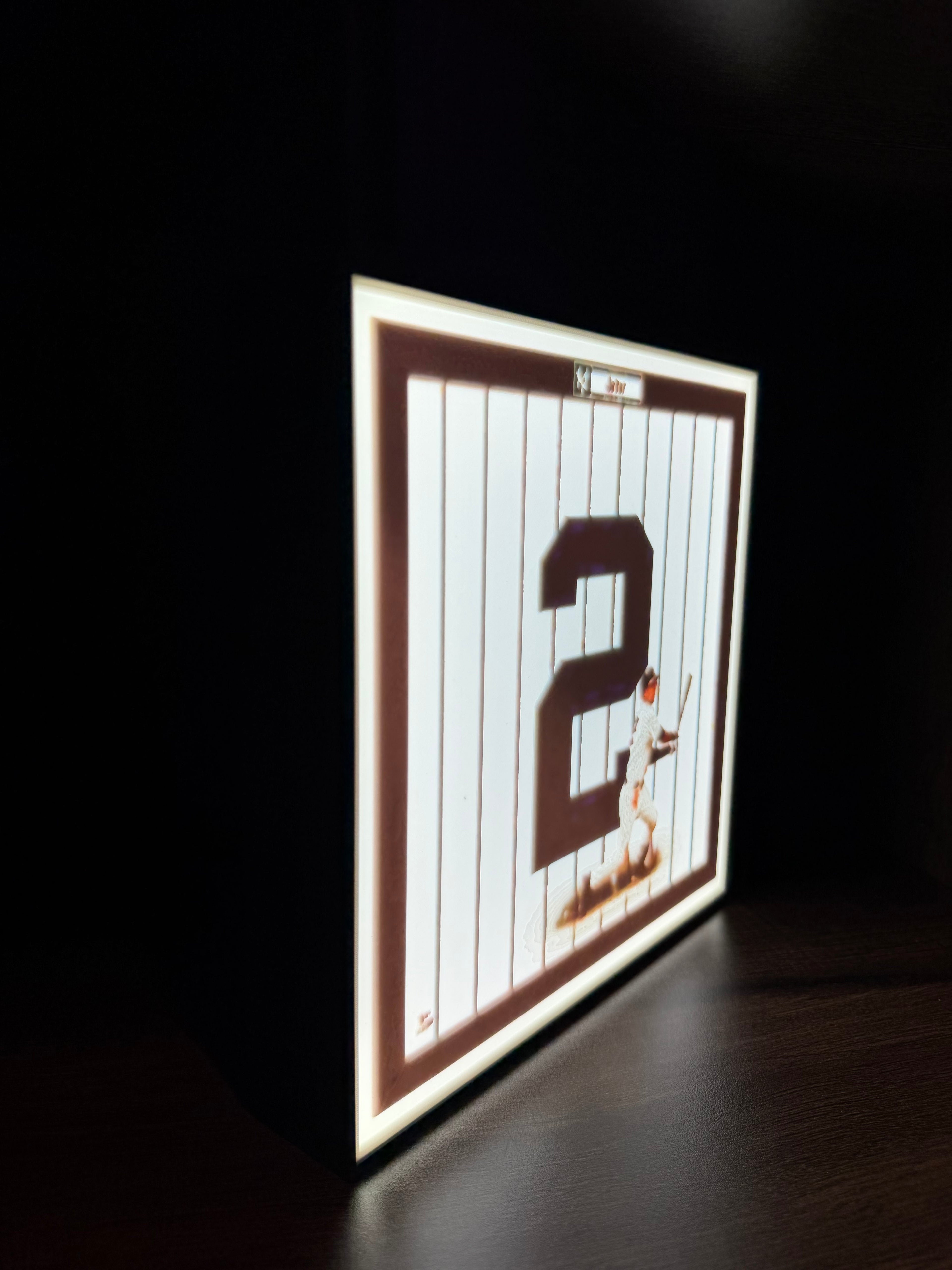 New York Yankees - Derek Jeter #2 Lithophane LED Light Box
