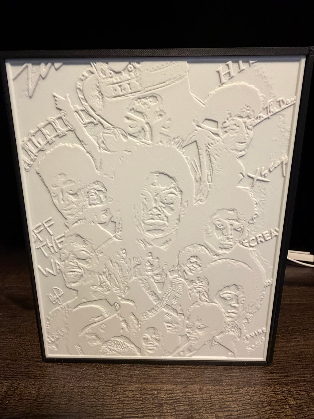 Michael Jackson Collage - LED Lithophane Light Box