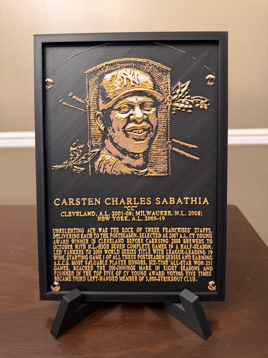Baseball Hall of Fame Plaque - Choose your Hall of Famer