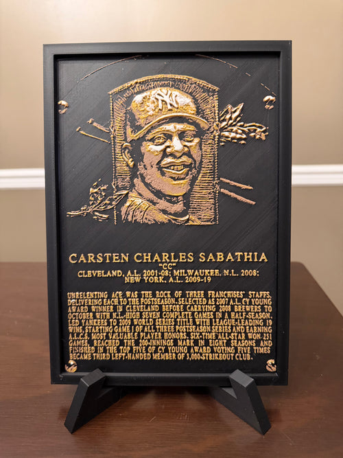 Baseball Hall of Fame Plaque - Choose your Hall of Famer