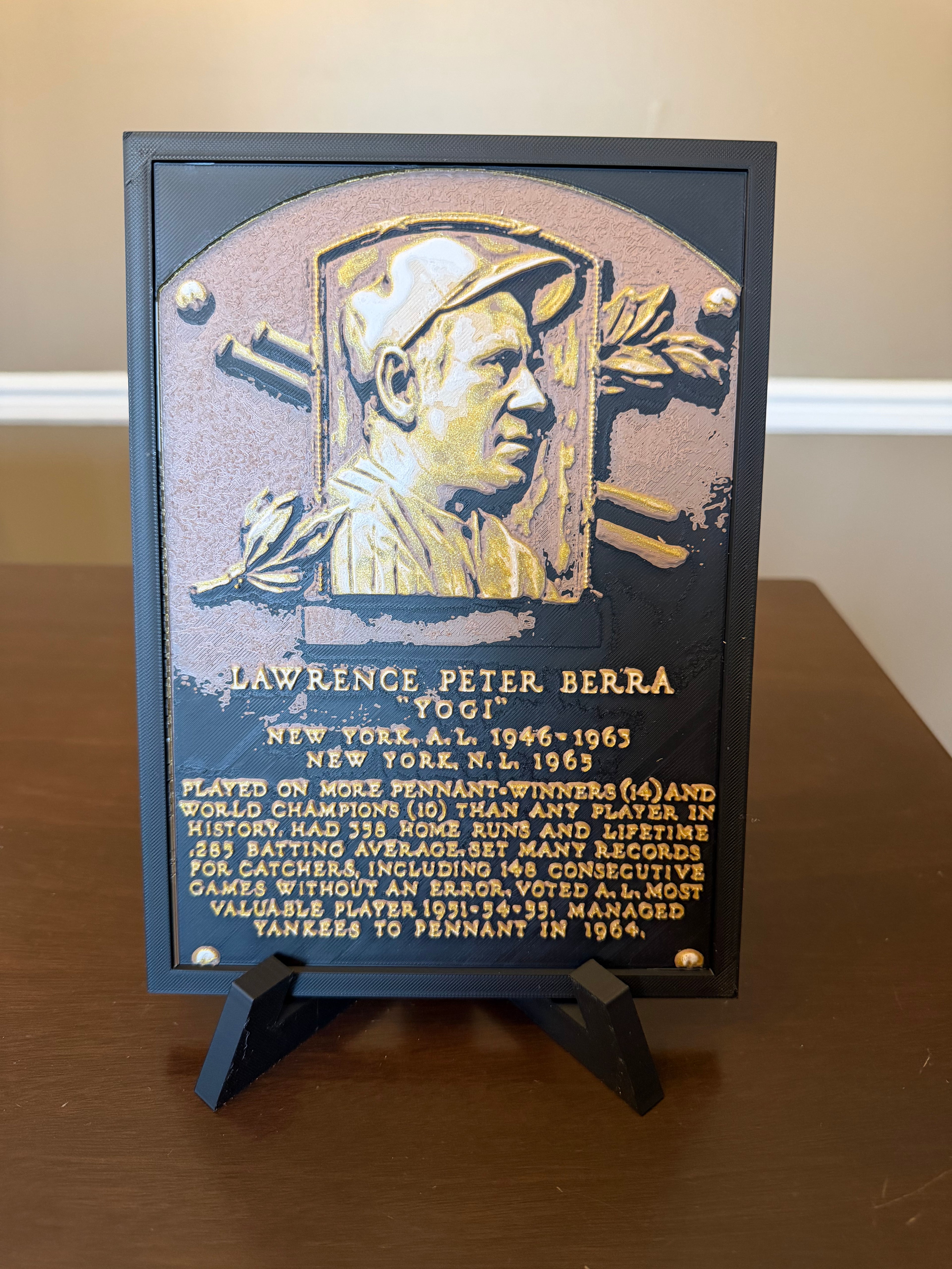 Baseball Hall of Fame Plaque - Choose your Hall of Famer