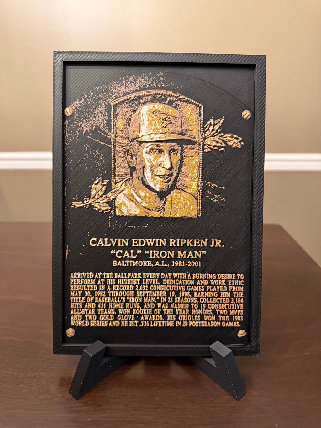 Baseball Hall of Fame Plaque - Choose your Hall of Famer