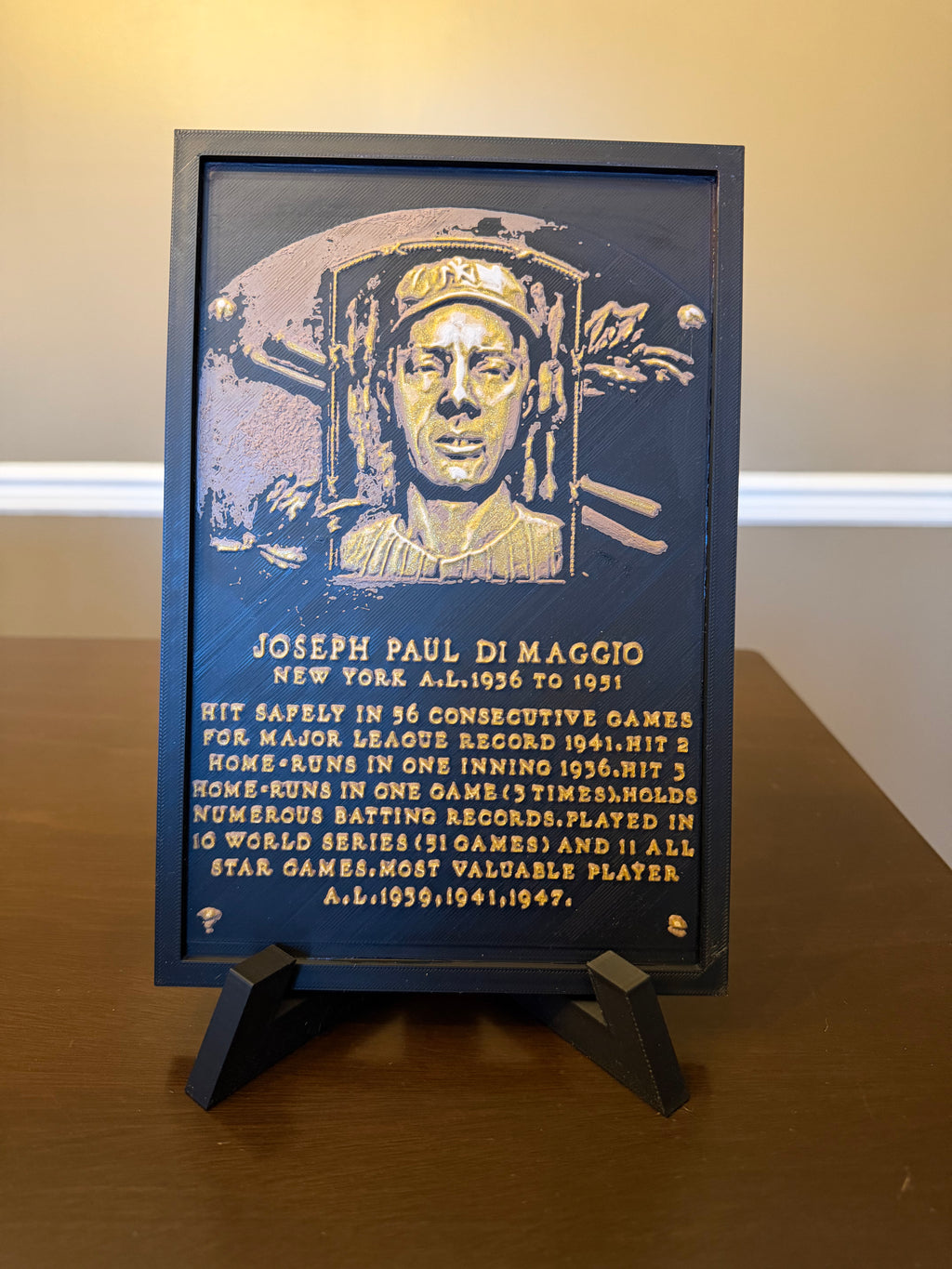 Baseball Hall of Fame Plaque - Choose your Hall of Famer