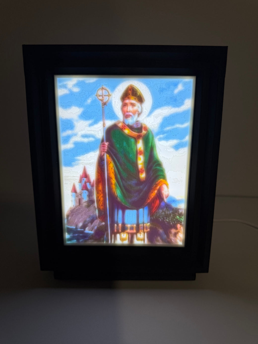 Choose from Seven Saints 3D Light Frame – Spiritual Home Decor