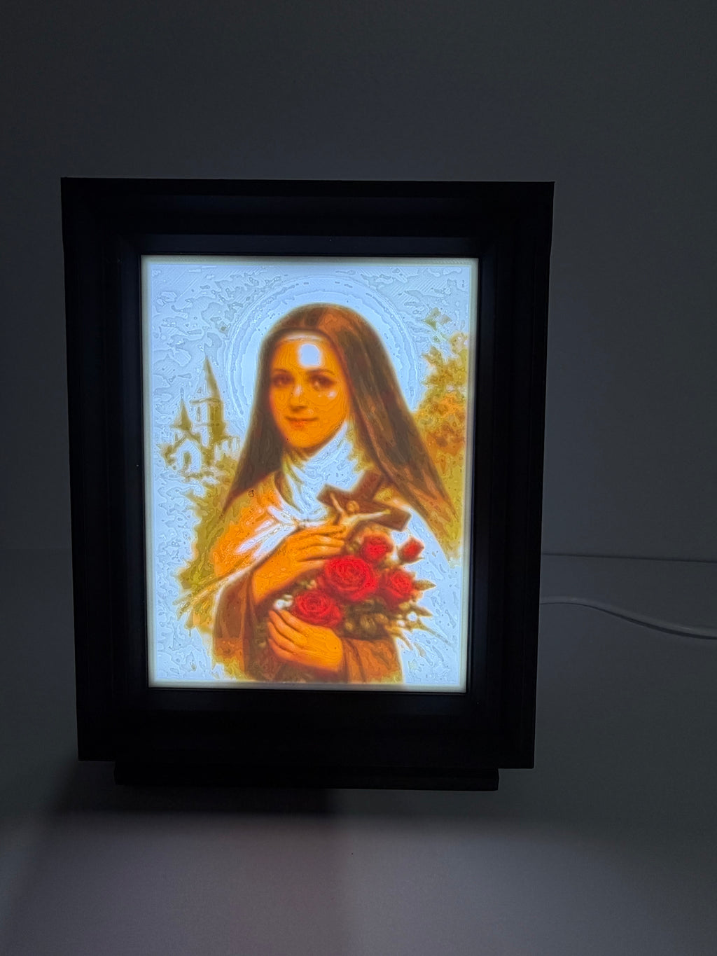 Choose from Seven Saints 3D Light Frame – Spiritual Home Decor