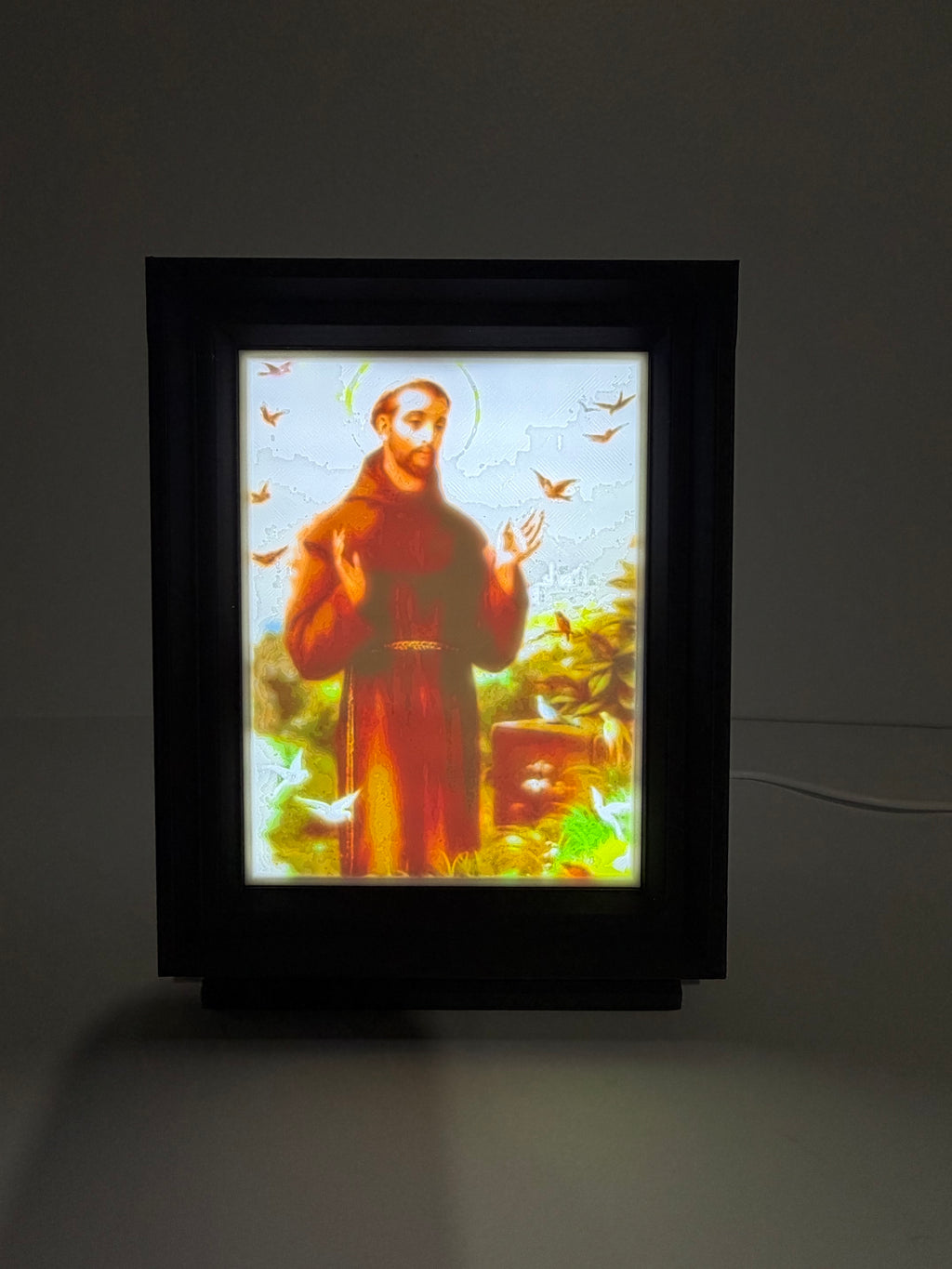 Choose from Seven Saints 3D Light Frame – Spiritual Home Decor