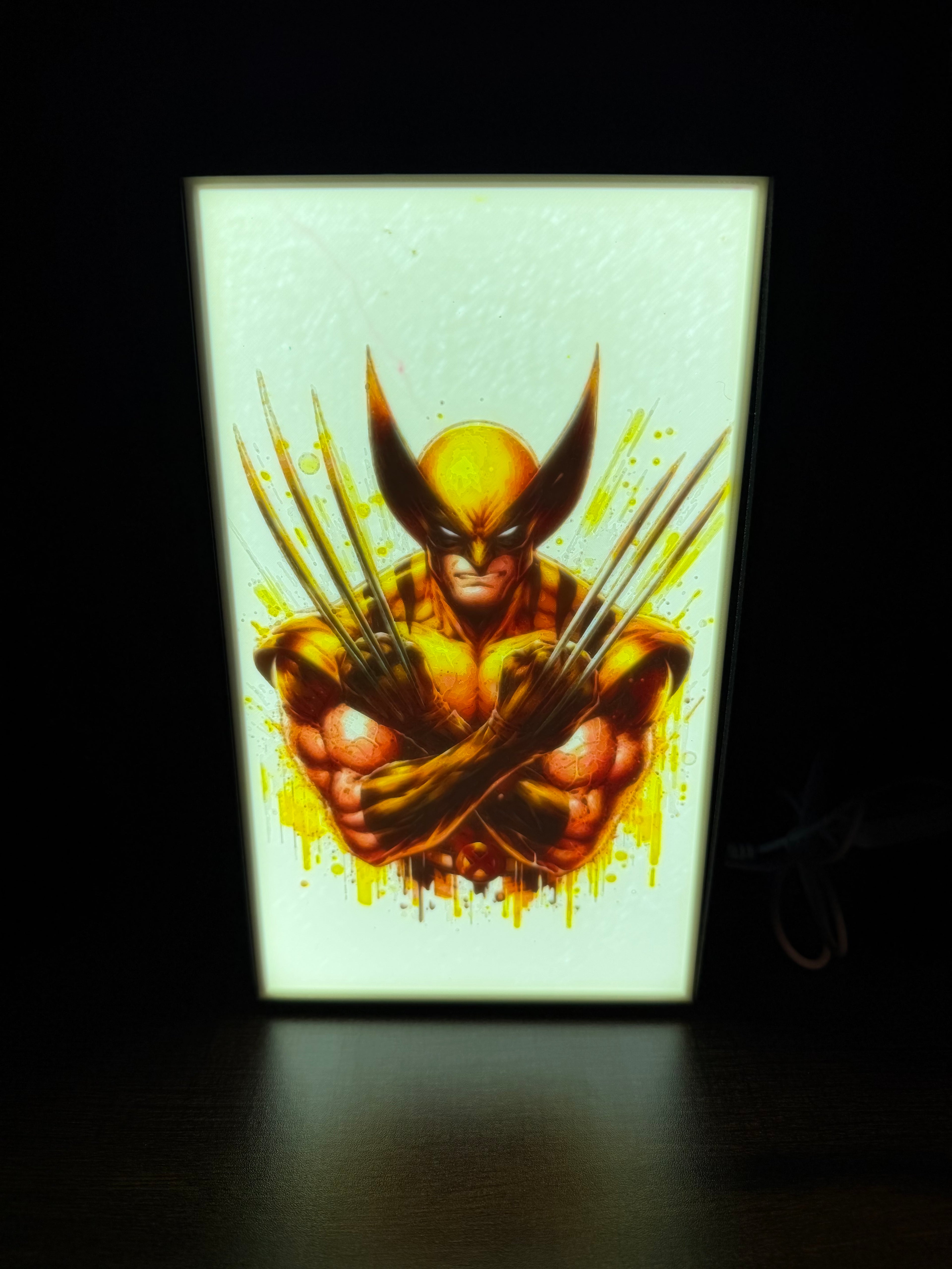 Fan Inspired Wolverine Light Box