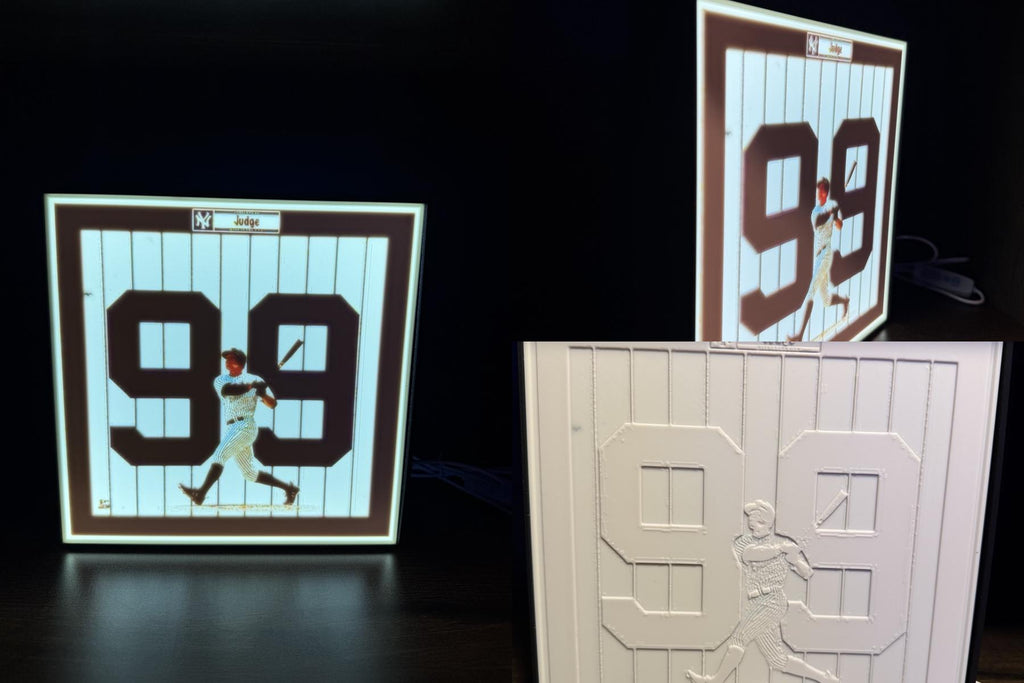 New York Yankees - Aaron Judge #99 Lithophane LED Light Box