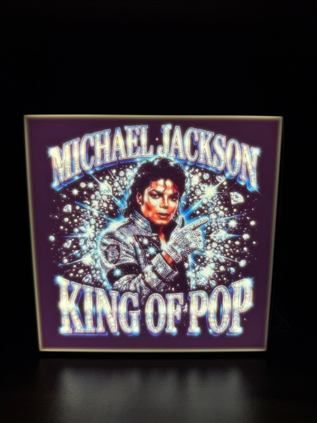 Michael Jackson “King of Pop” LED Light Box