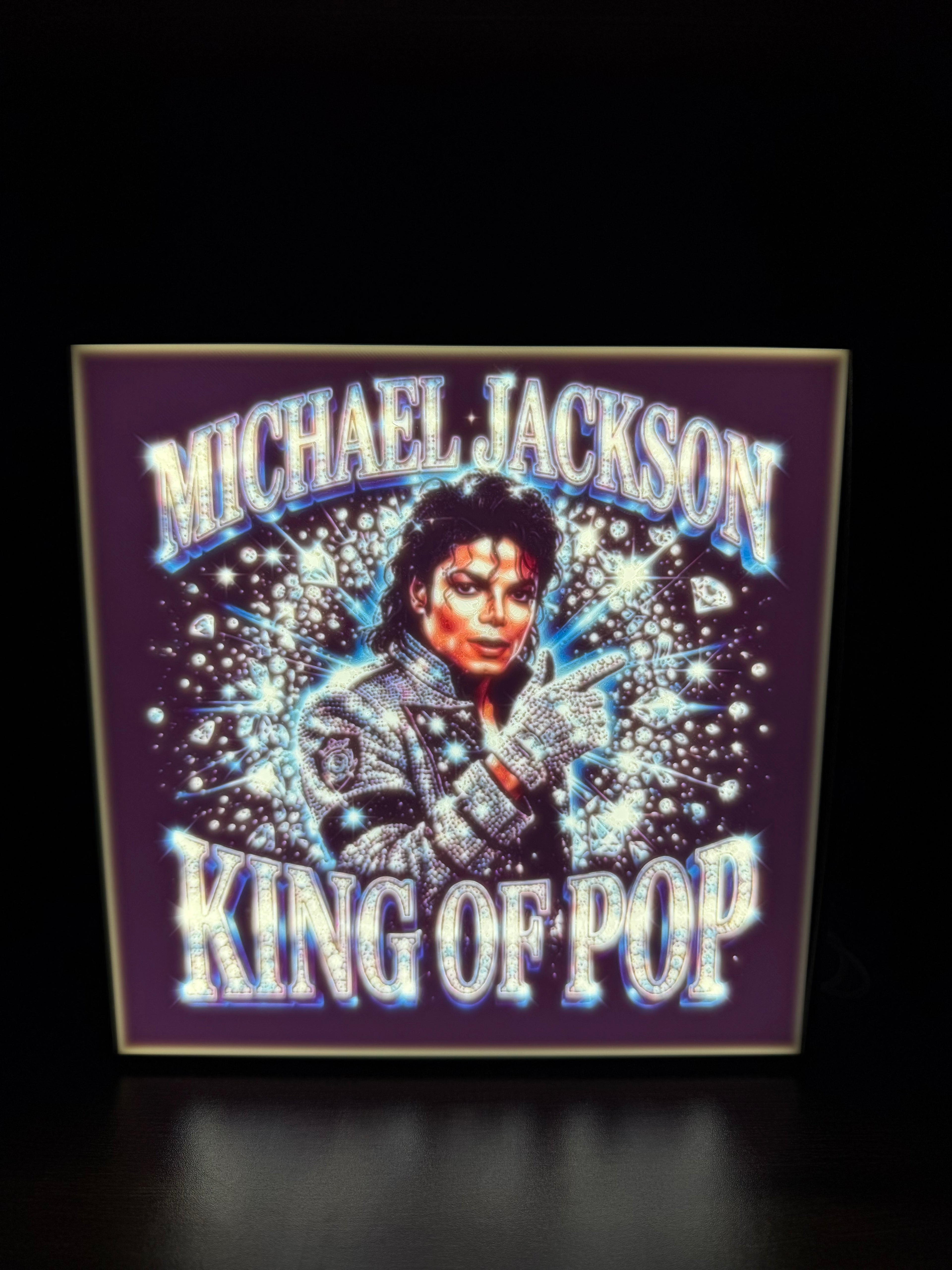 Michael Jackson “King of Pop” LED Light Box