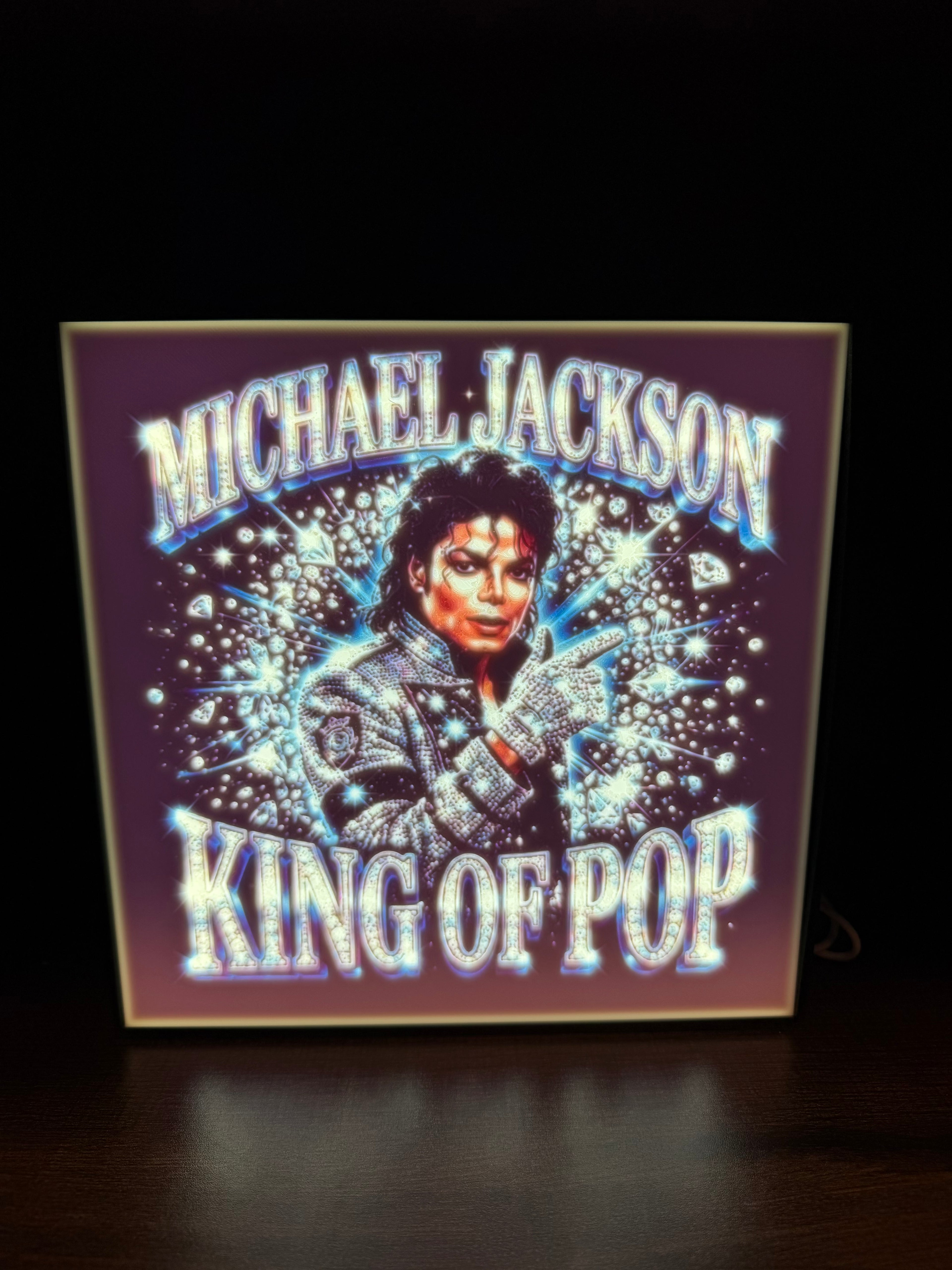 Michael Jackson “King of Pop” LED Light Box