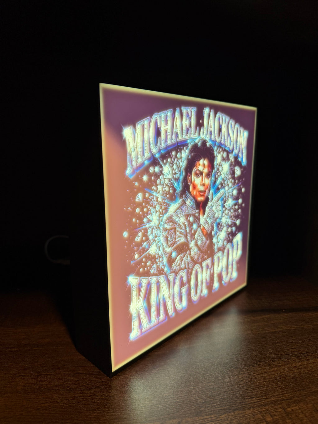 Michael Jackson “King of Pop” LED Light Box