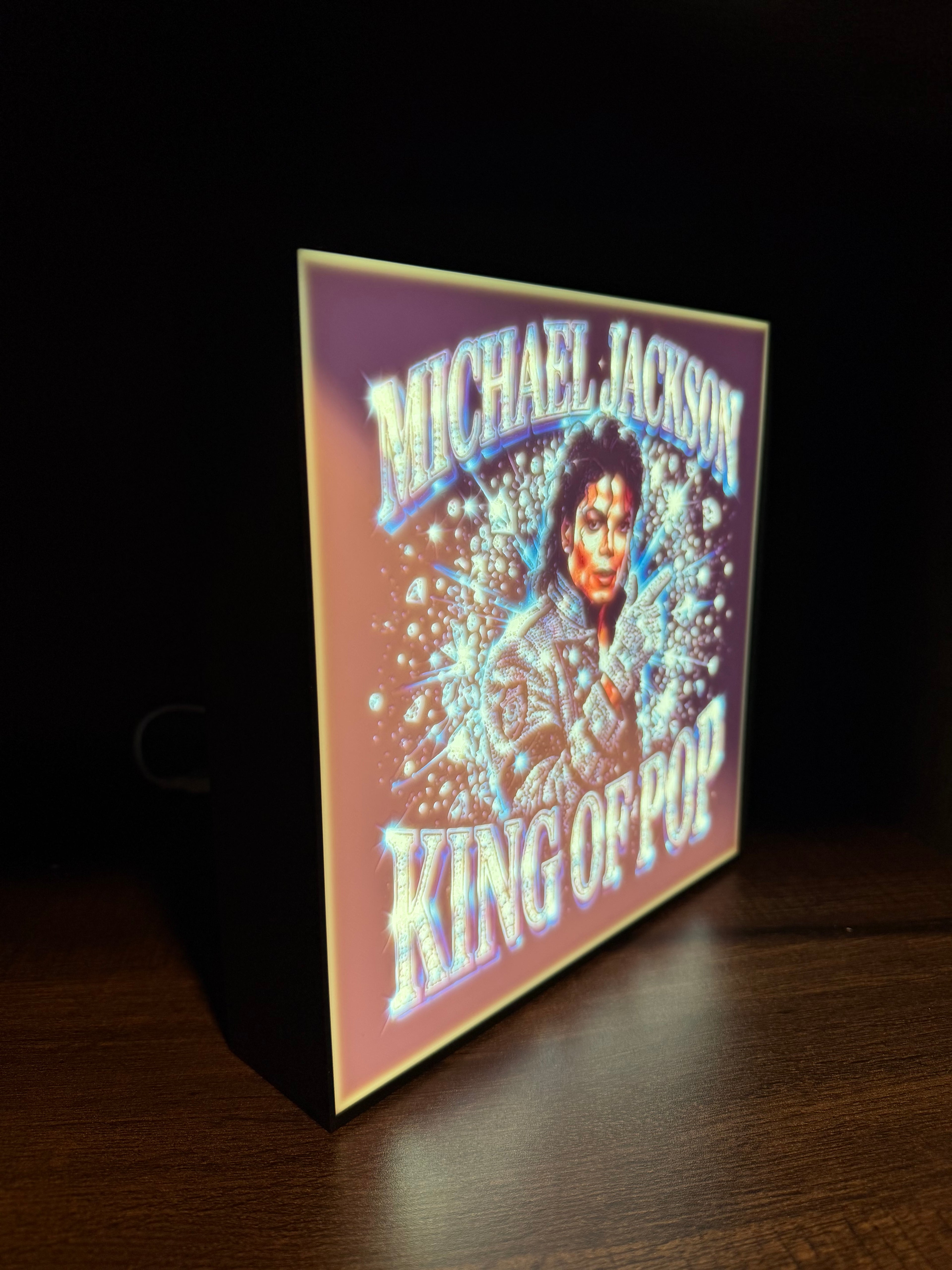Michael Jackson “King of Pop” LED Light Box