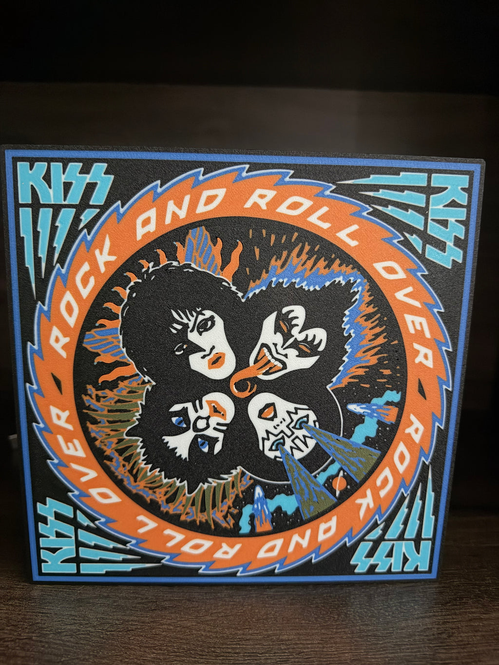 Kiss Rock and Roll Over LED Light Box