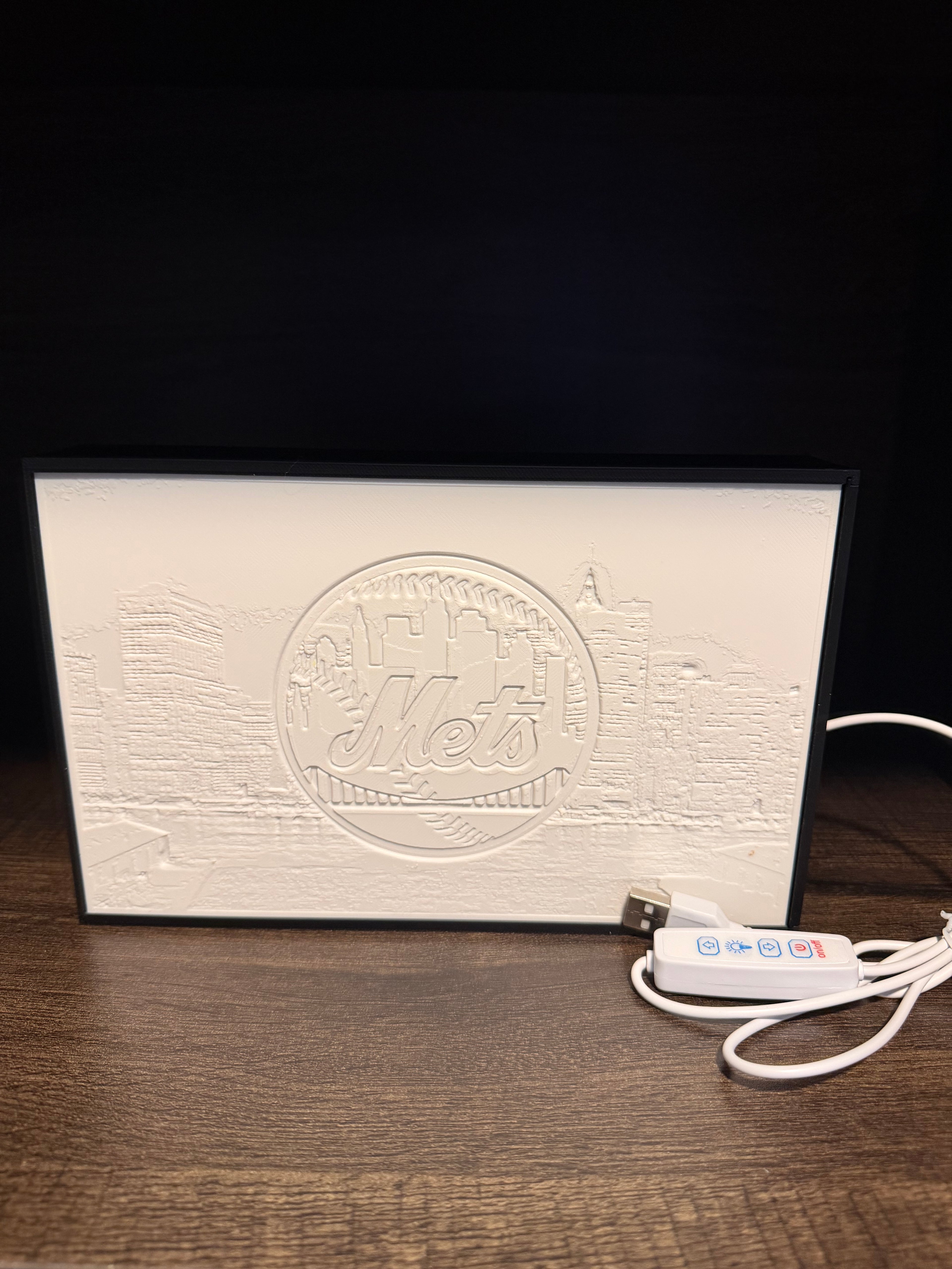 New York Mets LED Lithophane Light Box