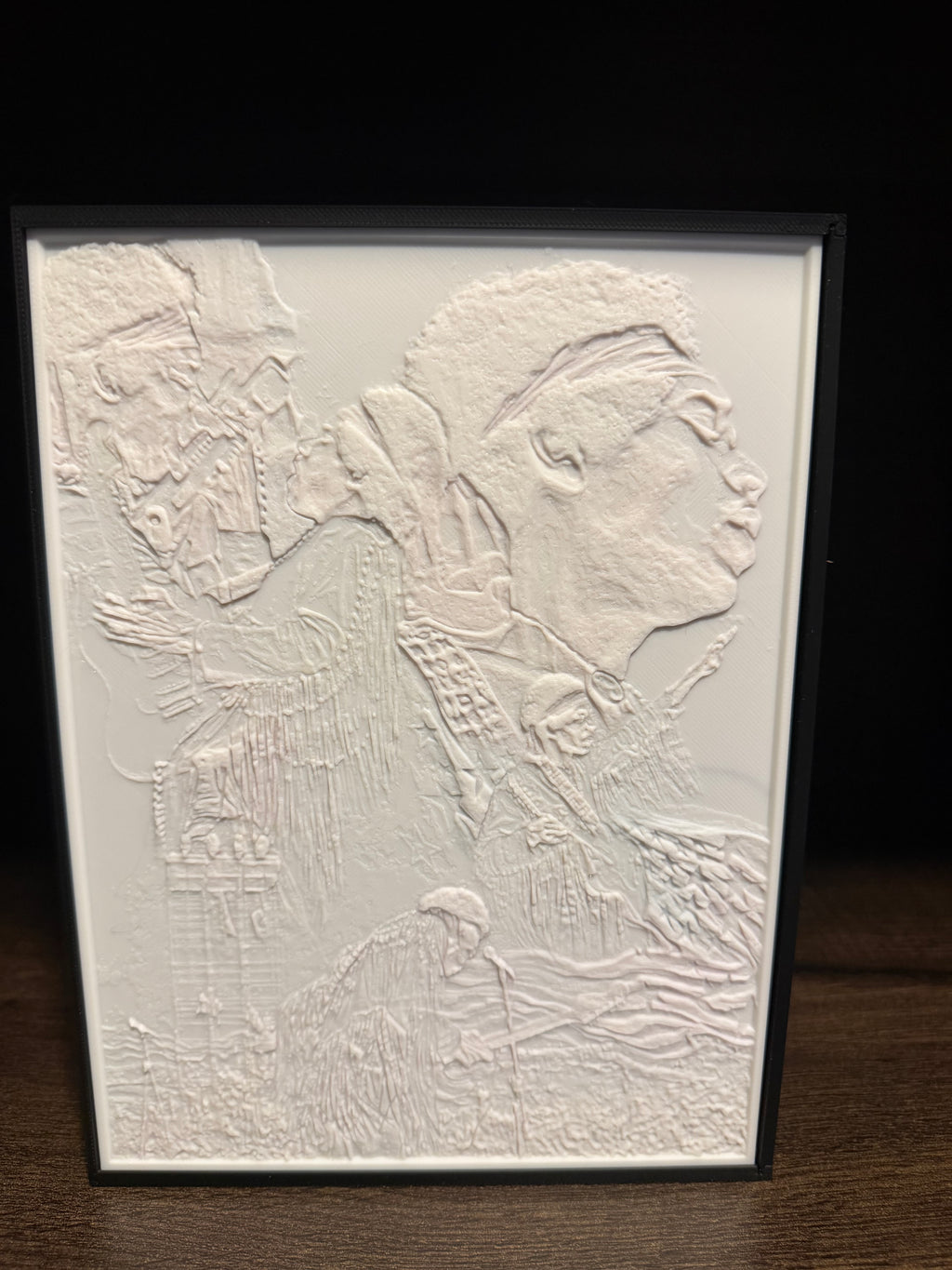 Jimi Hendrix Woodstock Inspired LED Lithophane Lightbox