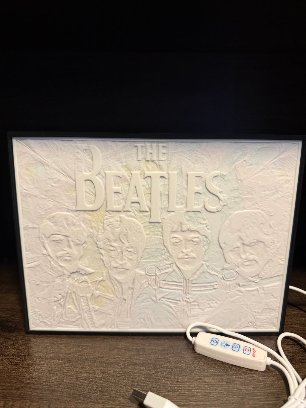 The Beatles-Inspired LED Lithophane Light Box